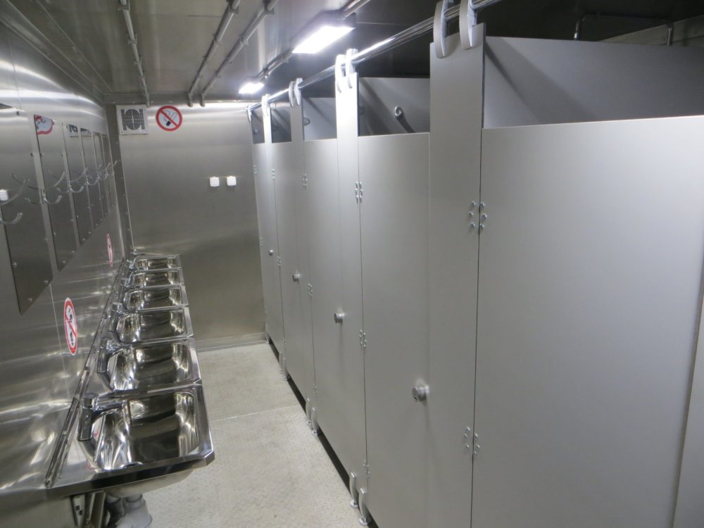 Реализованный объект. Туалетные перегородки для ВПК